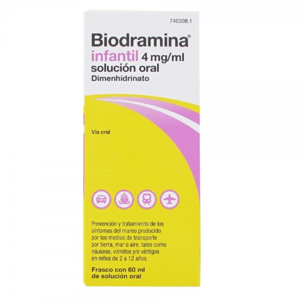 BIODRAMINA INFANTIL SOLUCION ORAL 60 ML