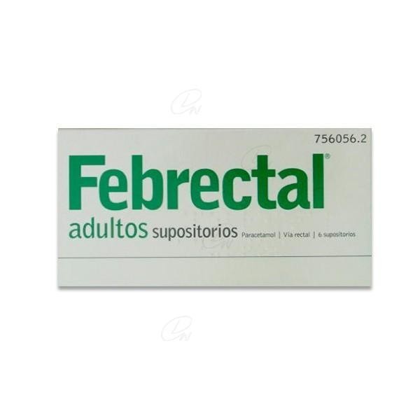 FEBRECTAL ADULTOS 600 MG 6 SUPOSITORIOS