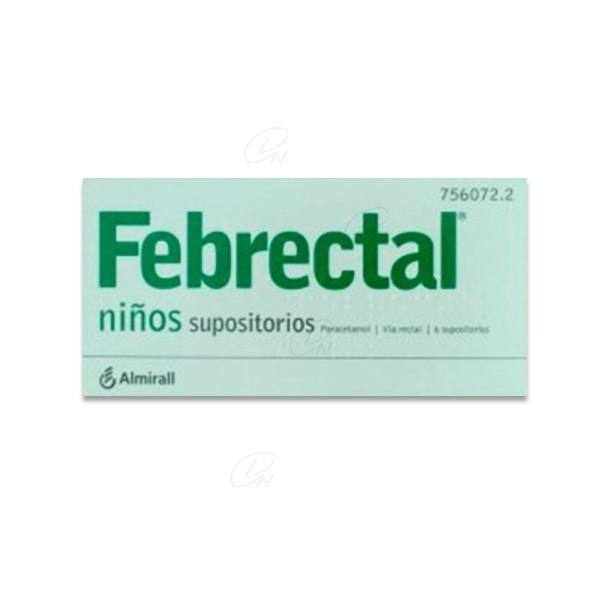 FEBRECTAL NIÑOS 300 MG 6 SUPOSITORIOS
