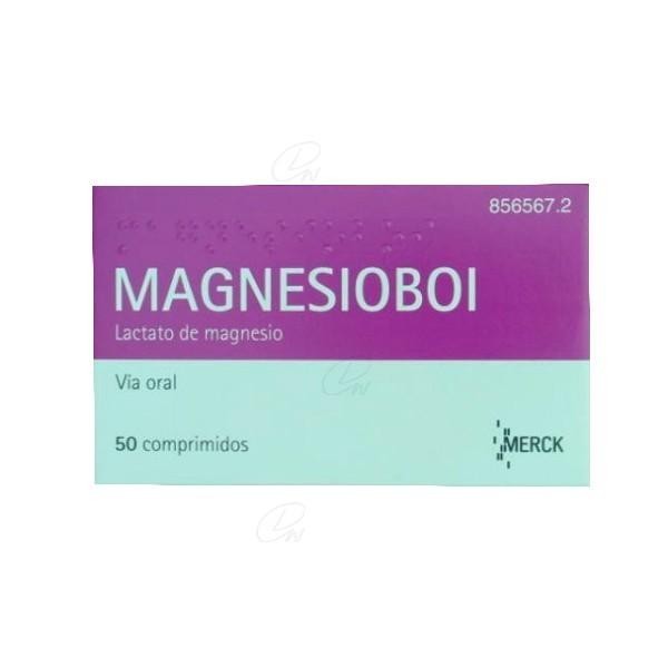 MAGNESIOBOI 500 MG 50 COMPRIMIDOS