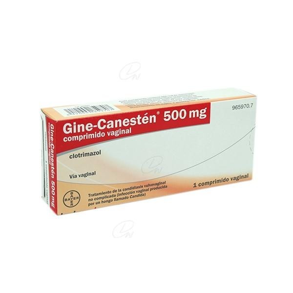 GINE CANESTEN 500 MG 1 COMPRIMIDO VAGINAL