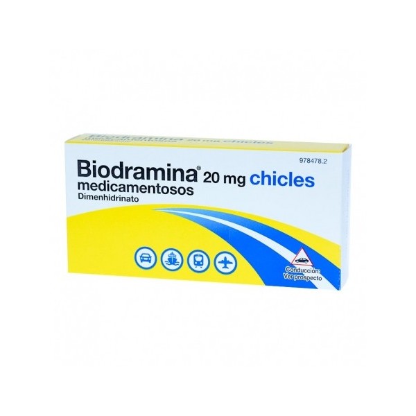 BIODRAMINA  20 MG  6 CHICLES