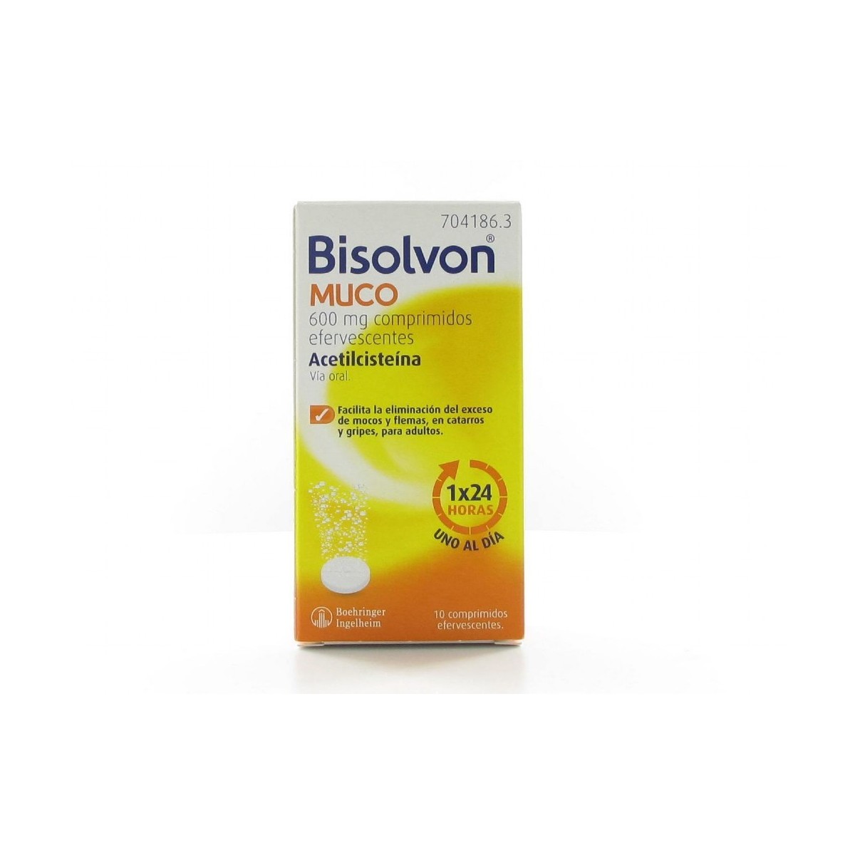 BISOLVON MUCO 600 MG 10 COMP