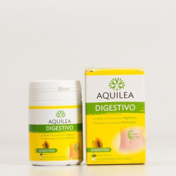 AQUILEA DIGESTIVO 30 COMPRIMIDOS MASTICABLES MENTA