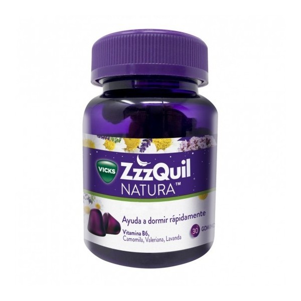 ZZZQUIL NATURA VICKS 30 GOMINOLAS SABOR FRUTAS DEL BOSQUE
