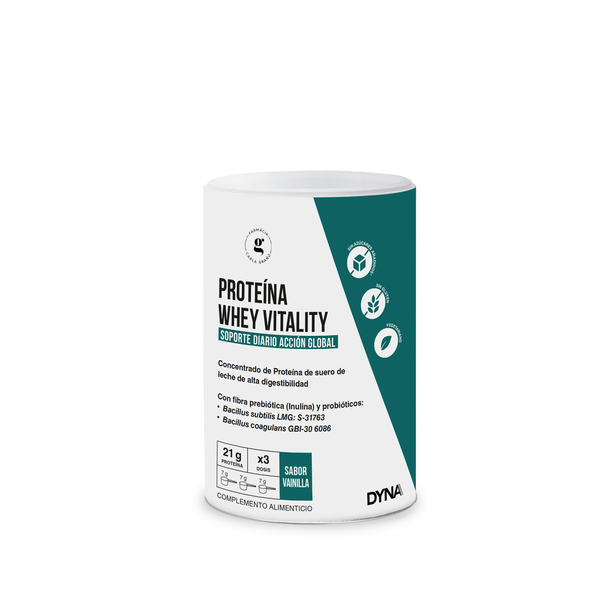 DYNA  PROTEÍNA WHEY VITALITY VAINILLA  300G