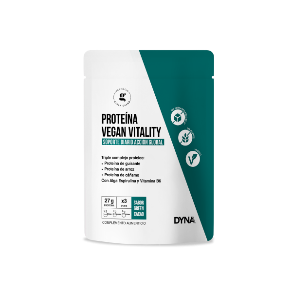 DYNA PROTEÍNA VEGAN VITALITY GREEN CACAO 500G