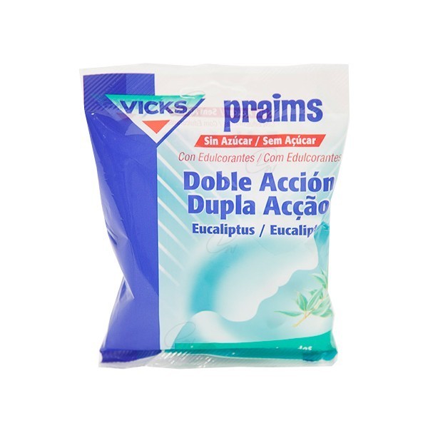 CARAMELOS PRAIMS DOBLE ACCION SIN AZUCAR (60 G)